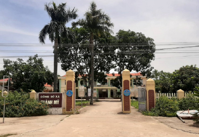 Công sở xã Thành Mỹ, nơi xảy ra sự việc đánh ghen gây xôn xao dư luận địa phương
