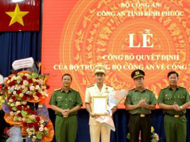 Tin tức trong ngày - Bộ Công an bổ nhiệm nhân sự mới cho Công an Bình Phước
