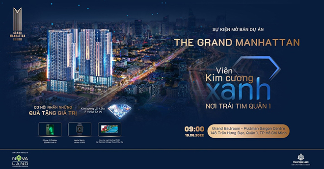 Lễ mở bán The Grand Manhattan được tổ chức 09h00 ngày 19/06/2022 tại khách sạn Pullman Saigon Centre (Ảnh: Novaland)