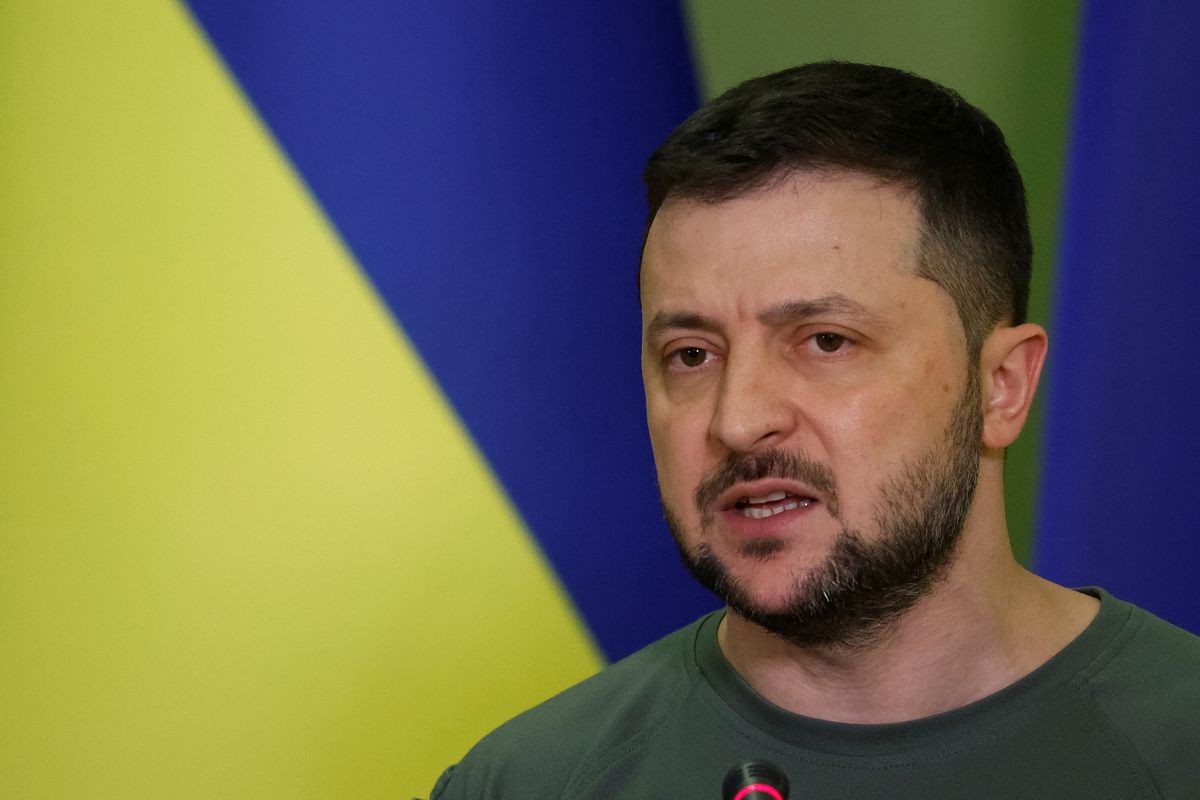 Tổng thống Ukraine Volodymyr Zelensky.