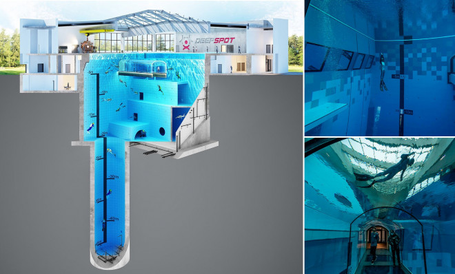 Hồ bơi siêu viễn tưởng nhưng có thật, độ sâu bằng tòa nhà 16 tầng - 6