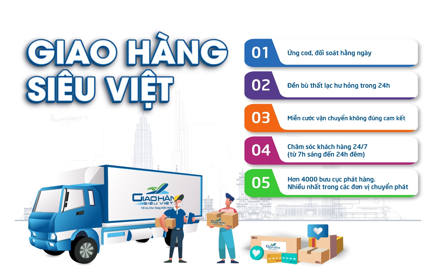 Giao Hàng Siêu Việt với nhiều lợi thế