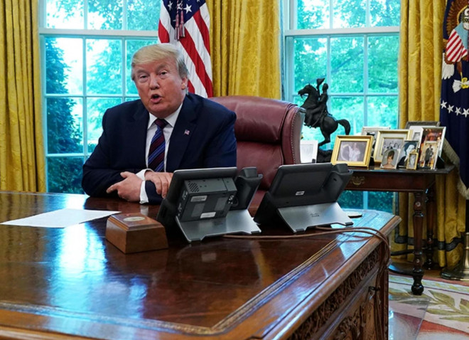 Cựu Tổng thống Donald Trump thời còn tại vị. Ảnh: Getty&nbsp;