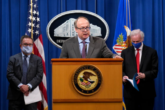 Ông Jeffrey Clark, một quan chức Bộ Tư pháp Mỹ dưới thời cựu Tổng thống Donald Trump. Ảnh: AP&nbsp;