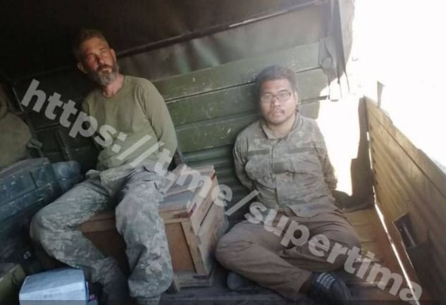Hình ảnh hai cựu binh sĩ Mỹ bị bắt ở Ukraine.
