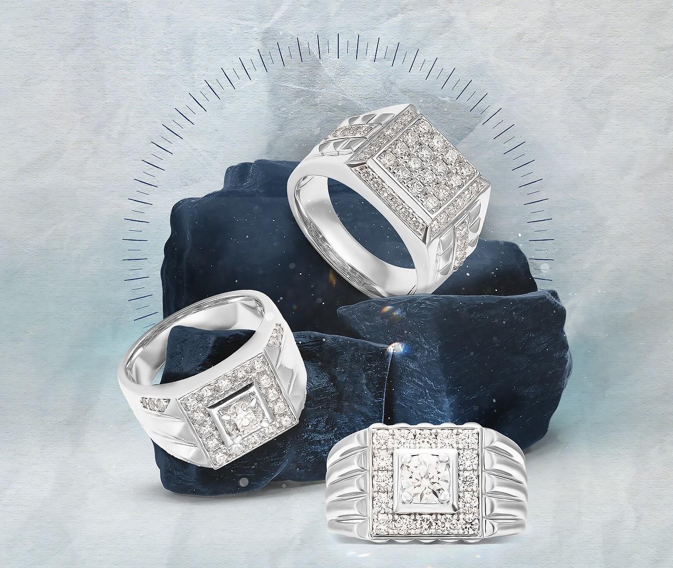 Không chỉ khiến cho các quý cô mê mẩn, kim cương còn là một trong những mẫu trang sức giúp cánh mày râu thể hiện sự sành điệu, địa vị và đẳng cấp.