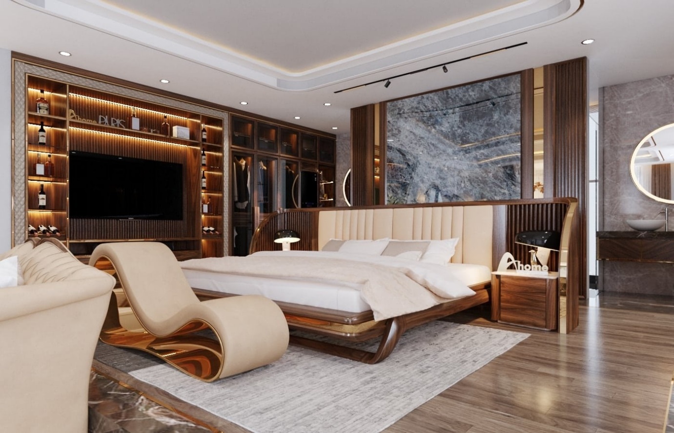 Sự tương phản ở một mức độ vừa phải sẽ giúp căn phòng trở nên nổi bật và đặc biệt hơn