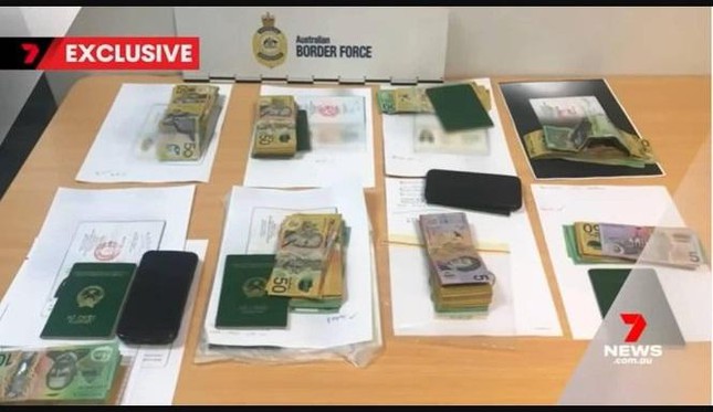 Hình ảnh được cho là tang vật bị cảnh sát Úc thu giữ. (Ảnh: 7 News).