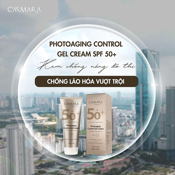 Photoaging Control Gel Cream SPF50 - kem chống nắng chống lão hóa Casmara được tin dùng - 2