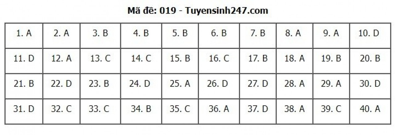 Đáp án đề thi môn Tiếng Anh tuyển sinh lớp 10 Hà Nội năm 2022 &#40;Full mã đề&#41; - 12