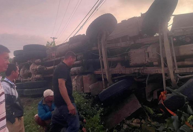 Hiện trường vụ tai nạn.