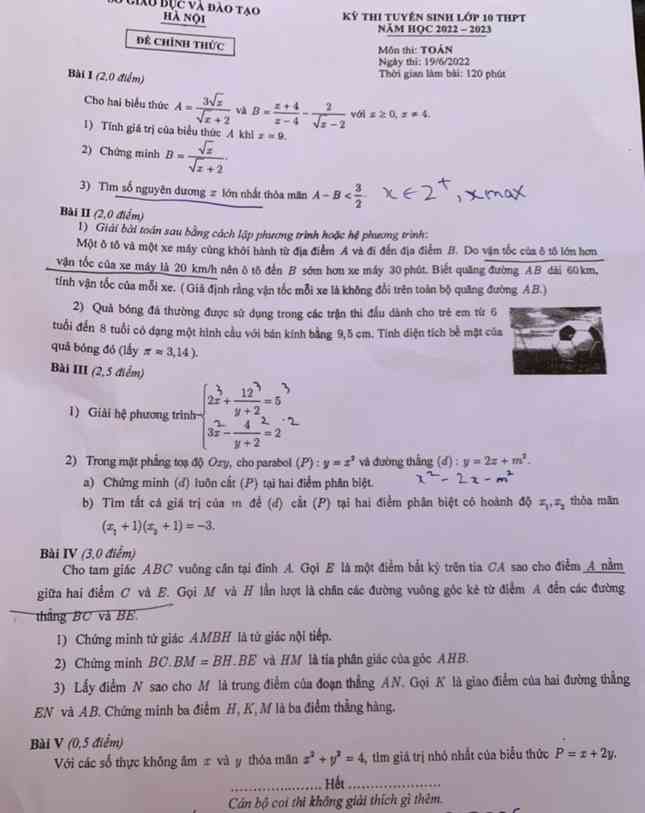 Hoàn tất thi Toán vào lớp 10: Sĩ tử reo mừng, đề thi dễ thở - 9