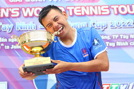 Hoàng Nam vô địch liên tiếp ba giải nhà nghề tại Tây Ninh, xô đổ kỷ lục quần vợt VN