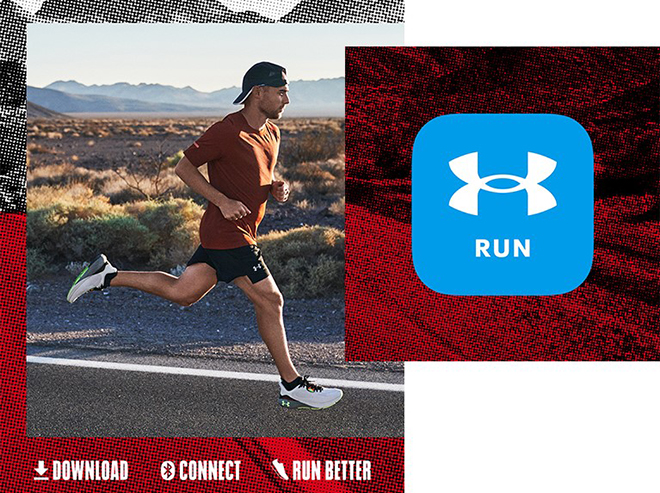 Ứng dụng UA MapMyRun™ giúp đo lường các chỉ số khi chạy, từ đó hỗ trợ vận động viên thay đổi kết quả tập luyện