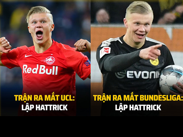 Tranh vui - Ảnh chế: Erling Haaland "hung thần" của những màn ra mắt đội bóng mới