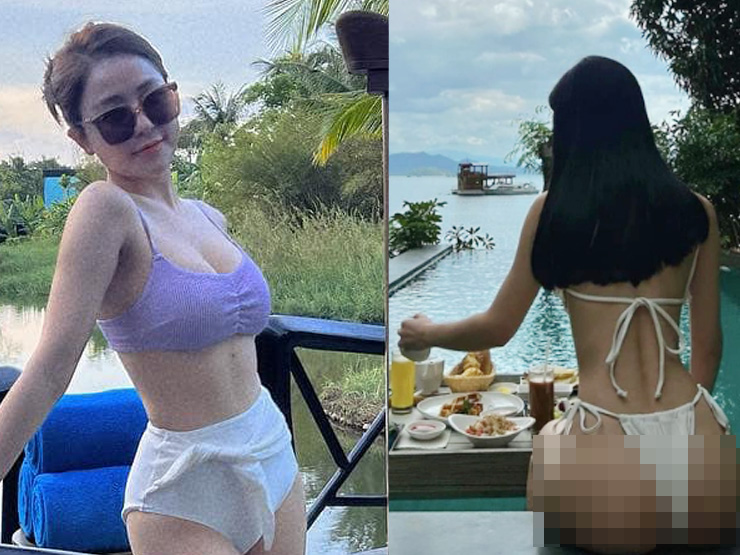 Đời sống Showbiz - Trâm Anh tạo dáng bốc lửa bên bàn ăn vẫn thua xa "người đẹp táo bạo nhất showbiz Việt"