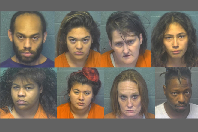 8 nghi phạm của vụ bắt cóc, buôn người.