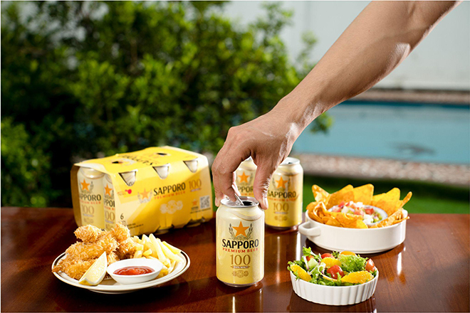 Sapporo Premium Beer 100 là lựa chọn hoàn hảo cho mùa hè. Ảnh: Sapporo Việt Nam