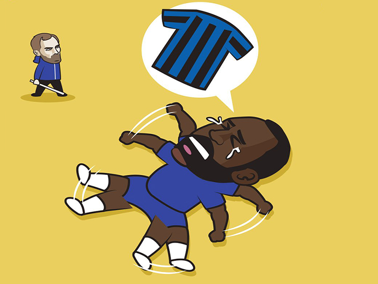 Tranh vui - Ảnh chế: "Cơn ác mộng" của Chelsea mang tên Lukaku