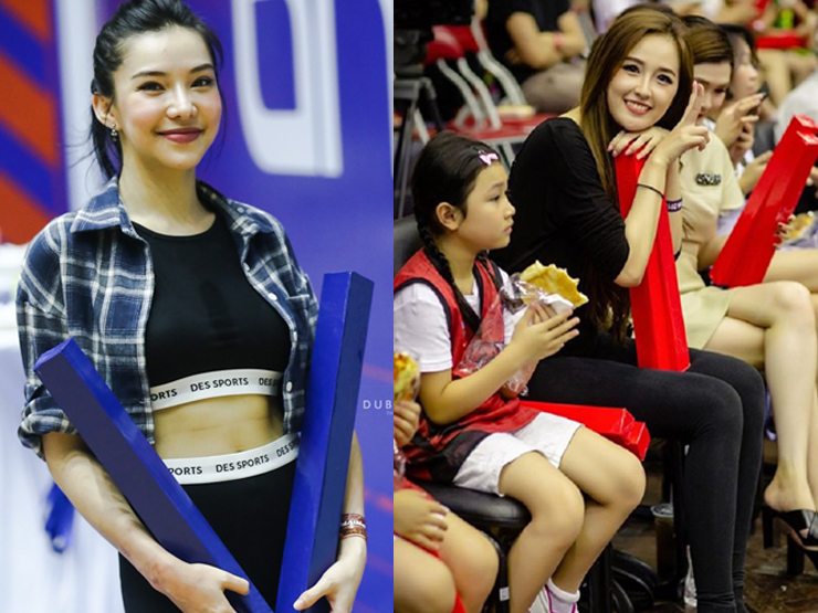 Giải trí - Mai Phương Thúy, mỹ nhân "Người phán xử" hút camera khi "lên đồ" cổ vũ bóng rổ