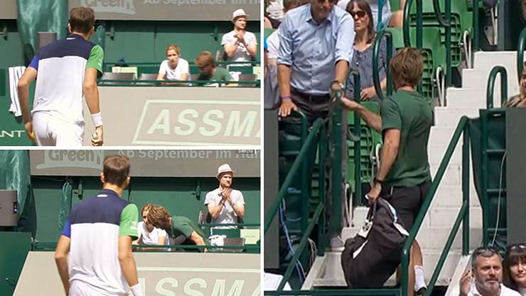 Medvedev "mắng" HLV của mình, và vị HLV lặng lẽ rời sân