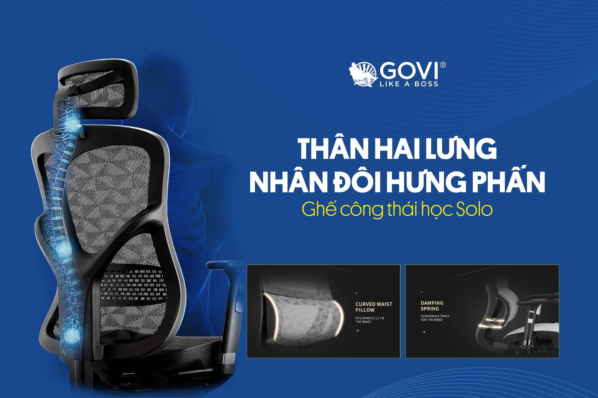 Ghế công thái học thiết kế thông minh giúp nâng cao hiệu suất làm việc