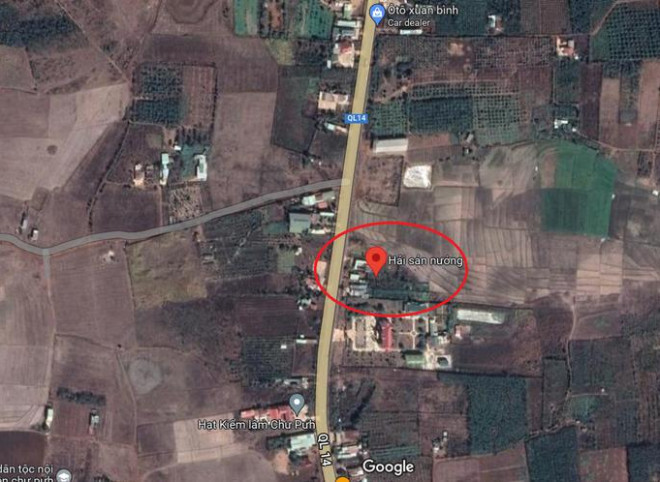 Khu vực người dân phát hiện thi thể hai anh em dưới hồ nước