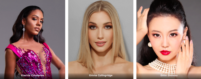 Trong Top 60 đề cử hiện đang có những cái tên sáng giá: Harnaaz Sandhu (Miss Universe), Destiny Wagner (Miss Earth), Chanique Rabe (Miss Supranational).