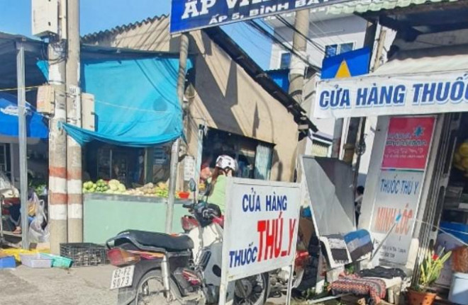 Khu chợ nơi xảy ra vụ trộm (Ảnh: Ái Loan)