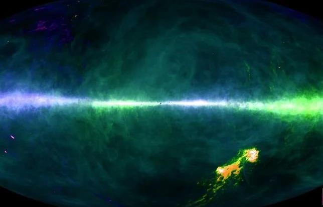 Bản đồ hydro nguyên tử trung tính trong thiên hà Milky Way - Ảnh: HI4PI