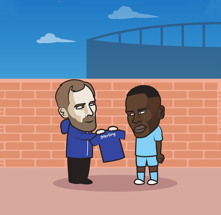 Chelsea đang lên kế hoạch chiêu mộ Sterling từ Man City.