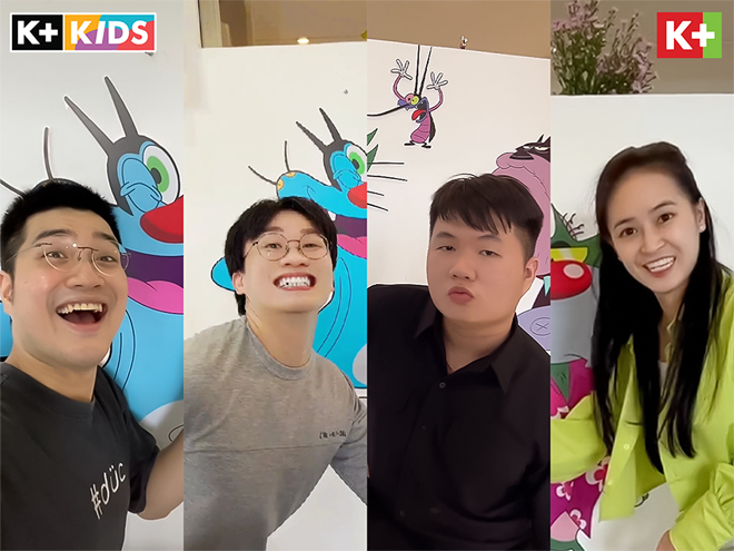 Các TikTokers từ trái sang phải: Đức Reaction - Simon Phan - Bắp Lê - Tú Màn Thầu