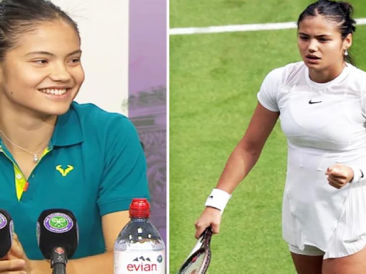 Xôn xao Wimbledon: Raducanu mặc ”áo Nadal”, mỹ nhân diện váy thiếu vải