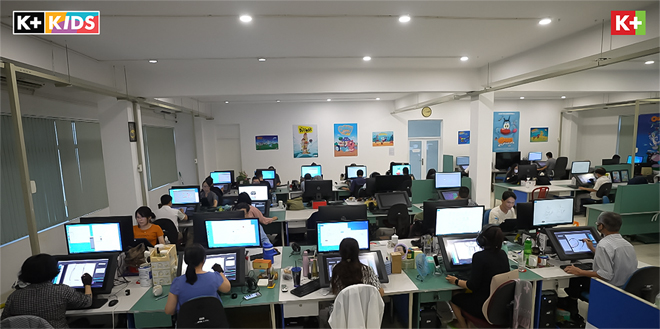 Armada TMT Studio vô cùng hiện đại với khoảng 100 họa sĩ tài năng