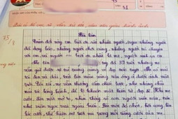 Giáo dục - du học - Tan chảy trước bài văn tả mẹ "có vẻ đẹp trác tuyệt", biết điểm số ai cũng tấm tắc khen