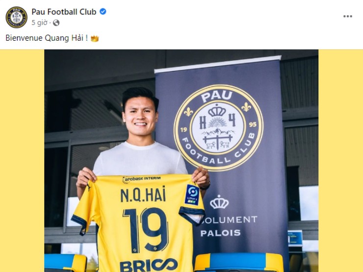 Bóng đá - Hiệu ứng Quang Hải ở Pau FC quá "khủng": 200.000 fan Việt "công phá" mạng xã hội