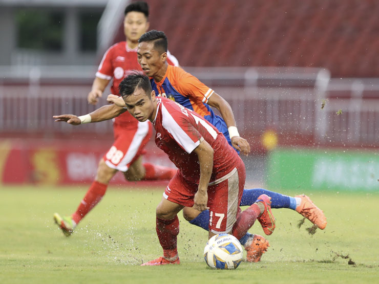 Video bóng đá bóng Viettel - Hougang United: Điên rồ 4 quả penalty, thế trận căng thẳng (AFC Cup)