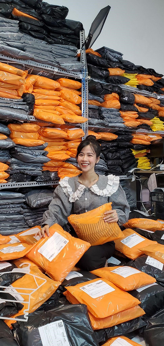 Số lượng đơn hàng vô cùng lớn của Ngô Hiền Bibi được bán ra thị trường mỗi ngày.