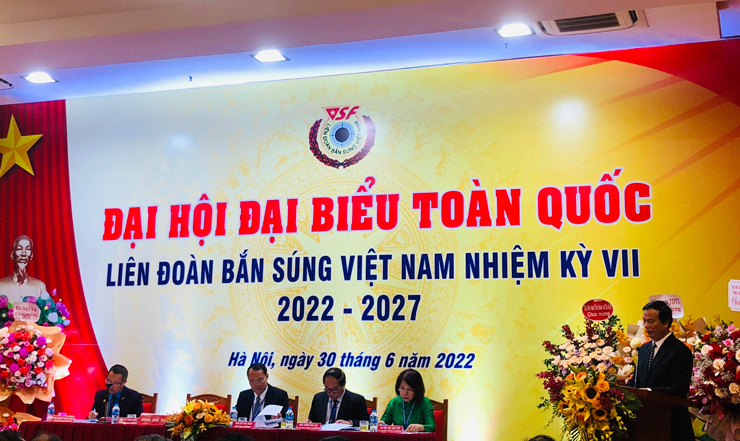 Đại hội Đại biểu Liên đoàn bắn súng Việt Nam diễn ra trong ngày 30/6