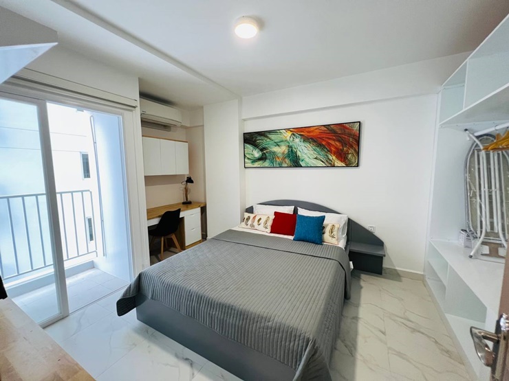 Khách mua có thể chỉ trả trước 1600 USD (40&nbsp;triệu đồng)&nbsp;rồi vào ở ngay, thanh toán hàng tháng 267 USD trong 3 năm đầu không lãi suất.
