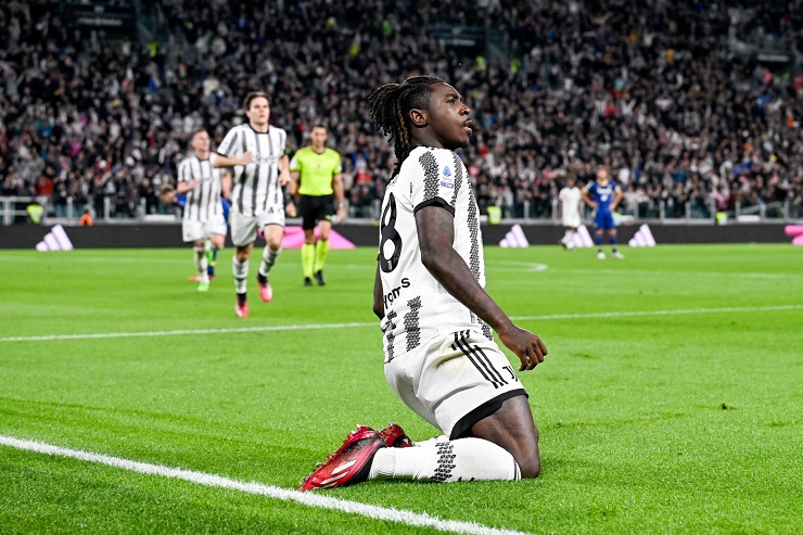 Moise Kean ghi bàn duy nhất trận đấu