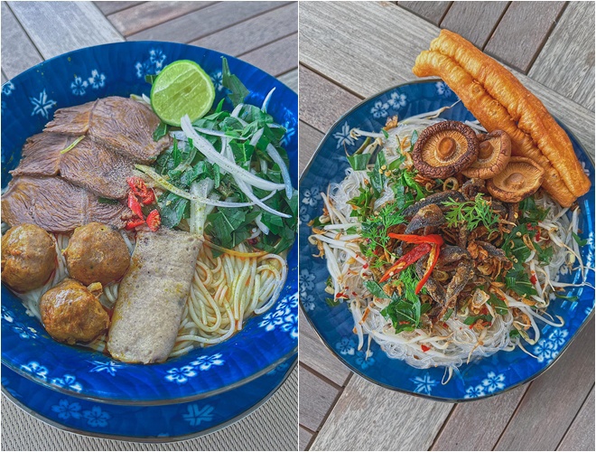 Các món quen thuộc như bún bò, miến lươn qua bàn tay của nàng dâu hào môn cũng trở nên sang trọng.