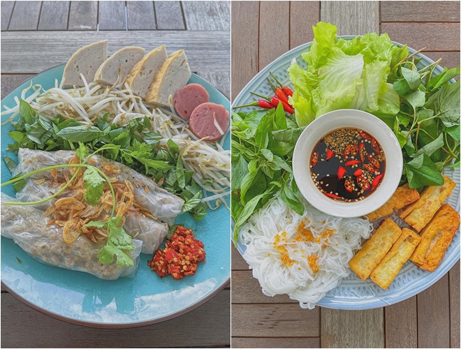 Lan Khuê biết làm nhiều món truyền thống như xôi thập cẩm, bún riêu, thịt kho, hủ tiếu, cơm tấm, bánh cuốn, bún nước tương...