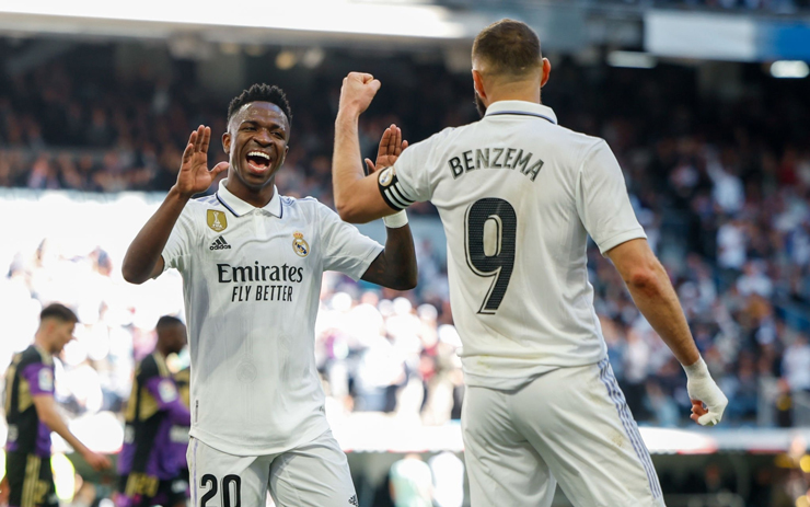 Vinicius đang liên tục&nbsp;kiến tạo cho Benzema&nbsp;