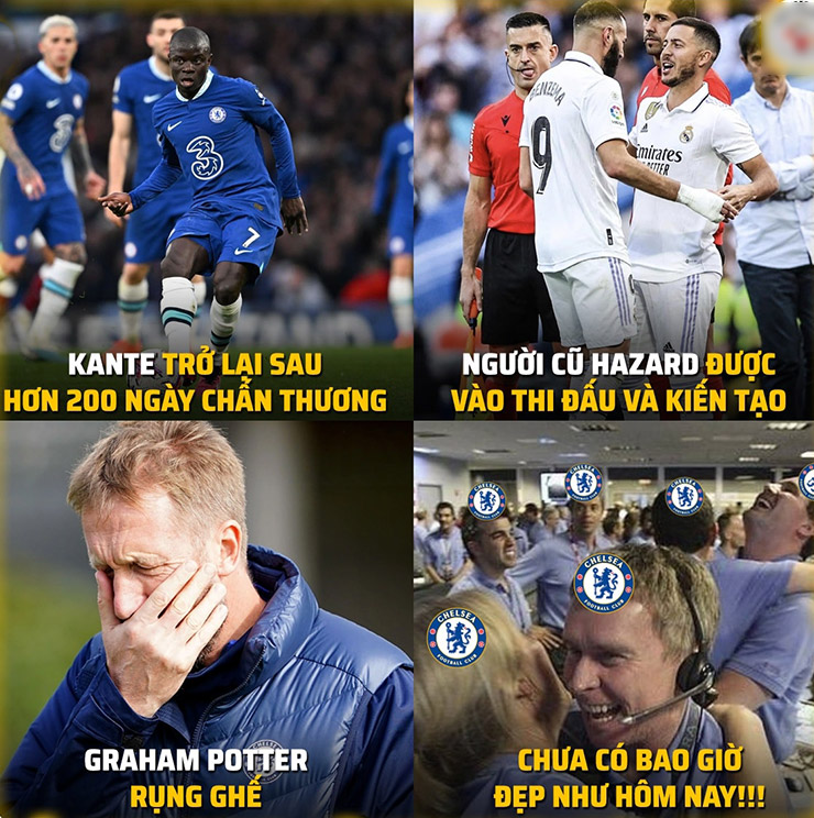 Ngày buồn của Potter nhưng là niềm vui của fan Chelsea.