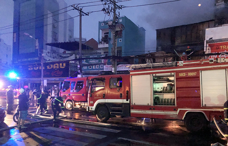 Vụ hỏa hoạn không gây thiệt hại về người nhưng làm nhiều tài sản bị cháy
