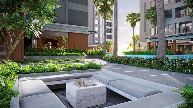 Mật độ xây dựng tại dự án The Rivana chỉ vỏn vẹn 38%