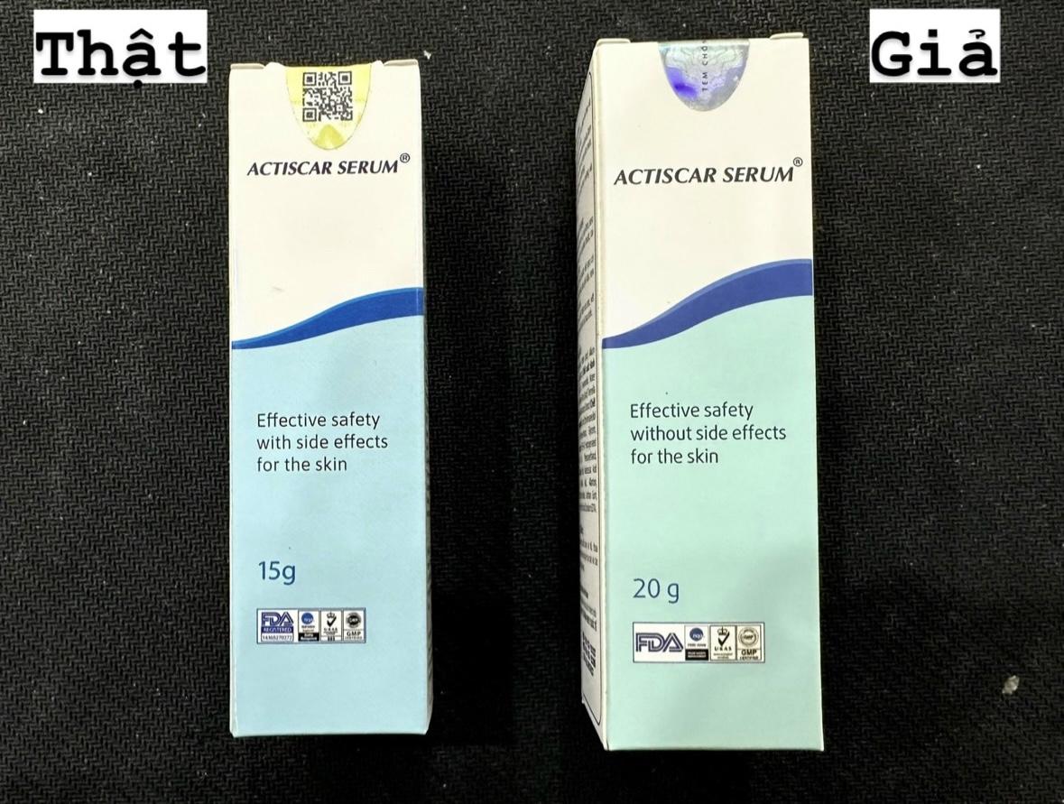 Sản phẩm giúp mờ sẹo Actiscar: Phân biệt thật - giả - 2