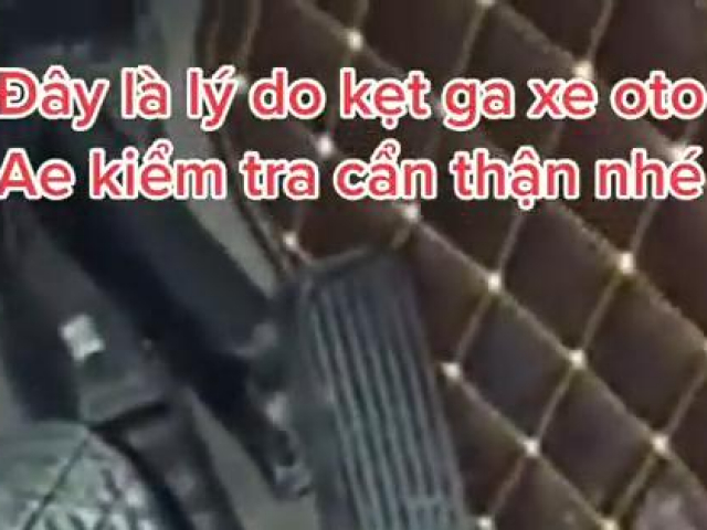Tư vấn - Từ vụ ô tô tông hàng loạt xe máy ở Hà Nội: Trải sàn xe làm vướng chân ga, chân phanh?