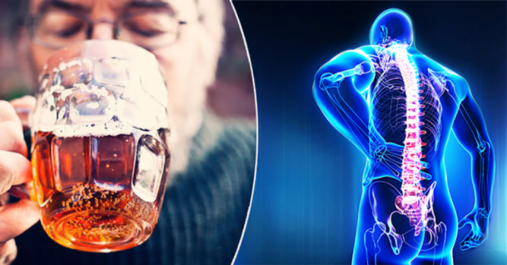 Uống nhiều rượu có thể gây loãng xương và tăng nguy cơ gãy xương.